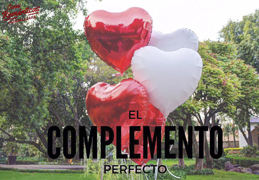 Globos para cena romantica